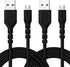 iSeekerKit PS4 Micro USB Charging Cable, 15FT 2Pack, Extra Long Fast Charging Cord for Samsung Tablet/Galaxy S7 Edge