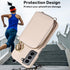 Furiet Wallet Case for Samsung Galaxy S21 5G, Shoulder Strap Ring Buckle, Luxury PU Leather Zipper Flip Organ Purse