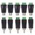 Lemoy 10-Pack Phono RCA Male and Female Plug to AV Screw Terminal Adapter