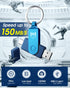 mosDART 64GB 3.2 150MB/S 15,16, 17, Dual USB C Flash Drive, Speed Up to Type C Thumb Drive with Keychain, for iPhone