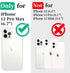 Cozycase Waterproof Case for iPhone 12 Pro Max - Built-in Screen Protector, Shockproof Full Body Cover (Black)