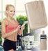 Phone Card Holder RFID Sleeve, PU Leather Back Stick-On Wallet for 5 Cards, Cash for iPhone/Android/Samsung (Gold)