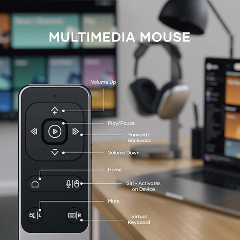 Satechi Bluetooth Remote Control, R2 Multimedia Remote for iPad Air, Pro, MacBook Pro, MacBook Air and More