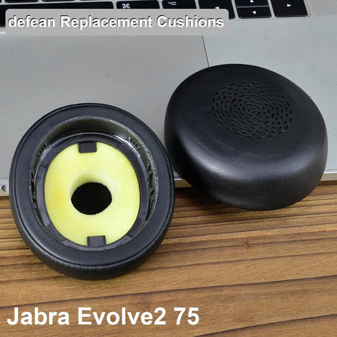 Evolve2 75 Ear Pads - Defean Replacement Ear Cushion Compatible with Jabra Evolve2 75 PC Wireless Headset