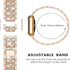 ID208 Plus Smart Watch Bands, Lamshaw Women Jewelry Bling Diamond Metal Dressy Strap for Quican ID208 Plus