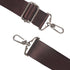 BOMKEE 59 Inch Universal Shoulder Strap Adjustable Bag Strap Replacement with Metal Swivel Hooks, Brown