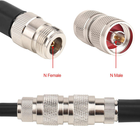 XRDS -RF 5 PCS N Type Connectors, N-Male to N-Male Adapter LOW LOSS N Connector