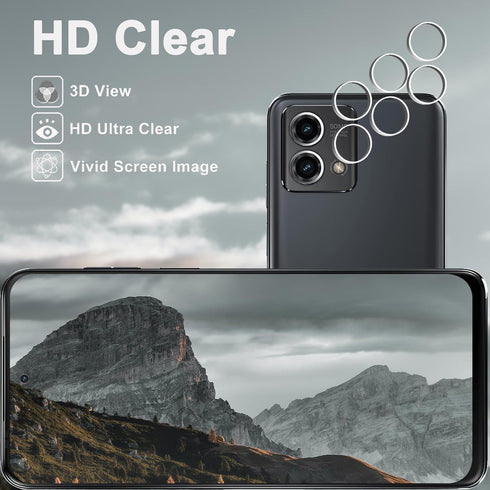 Moto G Stylus 5G 2023 Screen & Camera Lens Protector Pack - 9H Tempered Glass, Anti-Scratch, Easy Install, Bubble-Free.