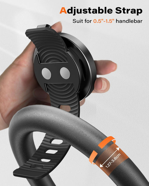 Gym Fitness Phone Mount for MagSafe - Stable and Secure with 17 N52 Strong Magnets, Adjustable Strap, Compatible with