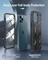 FNTCASE iPhone 12 Pro Max Case: Rugged Shockproof TPU, Military Grade Drop Protection, Matte Finish, Kickstand - Black