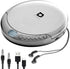 Portable CD Player with 60 Second Anti Skip, Stereo Earbuds, Includes Aux in Cable and AC USB Power Cable for Home or