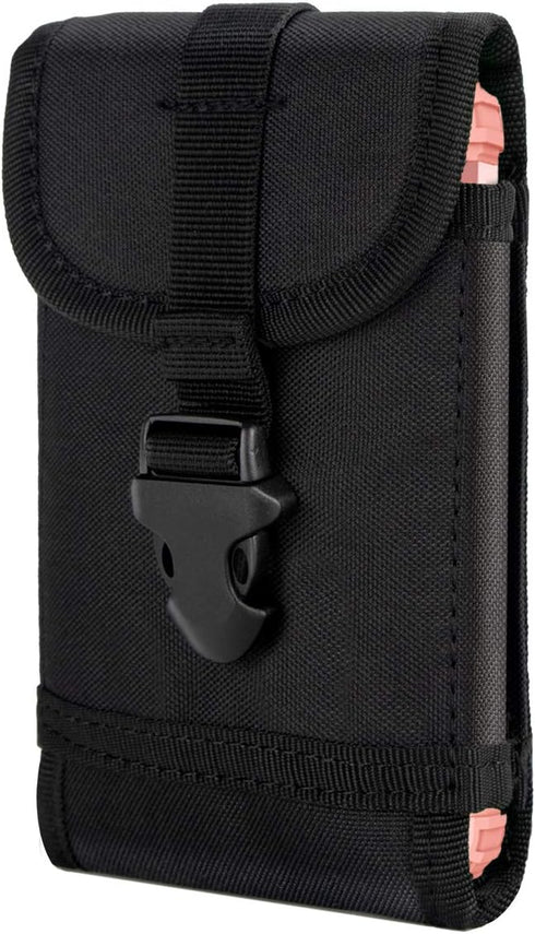IronSeals Compact Molle Tactical Pouch, Utility Gadget Waist Bag Phone Holster for iPhone 15/14/13/12/11 Pro, Samsung