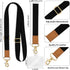Phone Lanyard Crossbody Wrist Strap, Black Cell Phone Lanyards for Neck, Adjustable Cute Phone Strap for Car Keys,