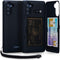 TORU CX PRO Case for Galaxy Note 10 with Card Holder, Slim Protective Cover with Hidden Wallet Flip Slot, Black