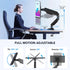 AX WABER 17-32 inch Grommet 4.4 22lbs AX09DB01 Single Monitor Arm, Monitor Mount for Screens Gas Spring Adjustable