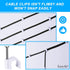 Cable Wire Clips for Cable Management - RG6 RG59 CAT5 CAT6 Electrical Wire Tie Holder (Pack of 400)