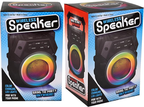 Rhode Island Novelty 6-Inch Compact Wireless Mini Boom Speaker by