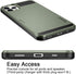 Vofolen Compatible with iPhone 12 Pro Max Case - 5G Wallet Cover with Credit Card Holder Slot, Army Green