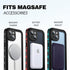 BEASTEK iPhone 14 Plus Waterproof Case, TRE Series MagSafe Shockproof Dustproof IP68 Case with Built-in Screen