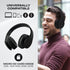 PowerLocus Bluetooth Over-Ear Headphones, Wireless Stereo Foldable Headsets with Built-in Mic, Black