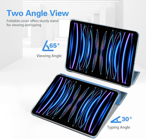 ProCase Slim Stand Hard Back Shell Cover for iPad Pro 11 Inch (2022/2021/2020/2018), Smart Cover for 4th Gen 2022 / 3rd
