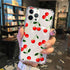 ZHEGAILIAN Case Compatible with iPhone 11 Pro Max, Cherry Pattern Clear Anti-Scratch Shockproof Transparent Soft Cover