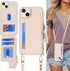 Cavor for iPhone 13 Case with Card Holder, Wallet Case for Women, Phone Case with Strap, Crossbody Lanyard and