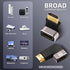 AIMHDUTY 8K 4-Pack 90 270 8K@60Hz,4K@120Hz,HDR,eARC HDMI Eblow HDMI Right Angle Adapter and Degree Gold Plated, Support