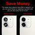 2PCS ASDAWN Back Camera Lens Glass Replacement for iPhone 11, Pre-Installed Adhesive, Installation Manual + Repair Tool