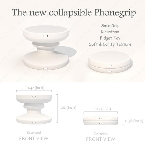 G GRIPONG GRIPONG Cute Soft Silicone Cover Expandable Collapsible Mobile Phone Grip Stand Holder for Smartphone Tablet
