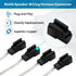 Car Door Speaker Wire Harness Adapter Connector Compatible with 1997-2003 Jeep TJ Cherokee Wrangler, 1998-2007 Dodge Ram Dakota, 1991-2004 Chrysler 300 Concorde Door Speaker Harness 4PCS