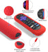 DUOLAXMENG Silicone Case Cover for TCL/Hisense/Roku Streaming TV Stick Remote - Shockproof Washable Remote Cover Pink