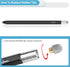 StylusHome 2 Pcs High Sensitivity Stylus for Touch Screens, 2 in 1 Fiber Tips with 8 Extra Replaceable Tips, Black &