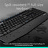 Logitech MK345 Wireless Combo, Full-Sized Keyboard with Palm Rest and Comfortable Mouse, Black