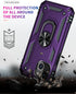 ADDIT Phone Case for iPhone 14, with Stand Ring, Military Grade Heavy Duty Protection, Purple