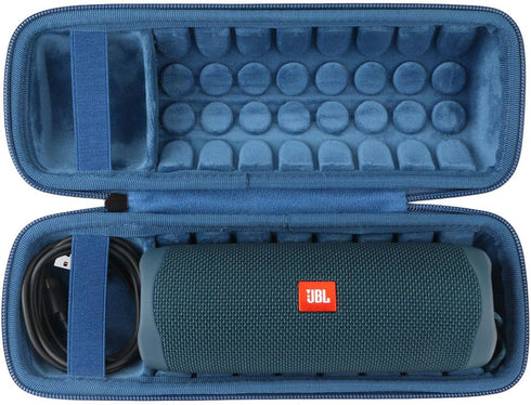 Khanka Hard Travel Case for JBL FLIP5 Flip 5 / Flip 6 Waterproof Portable Bluetooth Speaker (Blue)