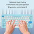 Keyboard and Mouse Combo, Cute Retro Typewriter Keyboard with Round Key, 78 Keys USB Cute Mouse for Desktop, Laptop,