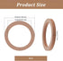 OLYCRAFT 4pcs Car Speaker Spacer Rings MDF Speaker Rings Wooden MDF Speaker Spacer Rings Universal Speaker Spacer Rings for Cars Boats Trucks - 5.7 Inch Inner Diameter
