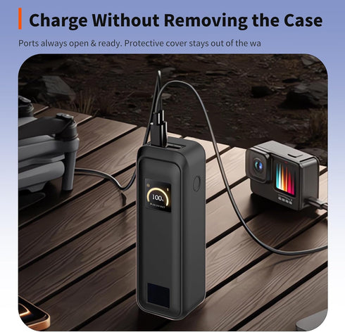 Oshmirian 20,100mAh 3-Port Case for Anker Prime Power Bank Portable Charger Washable Protection Sleeve, Full Access