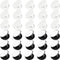 Weewooday 30 Phone Grip Holder with Double-Sided Sticker, Expanding Stand for Almost Phone Cases (Black, White)