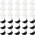 Weewooday 30 Phone Grip Holder with Double-Sided Sticker, Expanding Stand for Almost Phone Cases (Black, White)