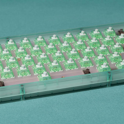 GATERON Cap Anniversary Keyboard Switches - Pre-lubed Blue Green Color - Compatible with RGB MX Mechanical Keyboards