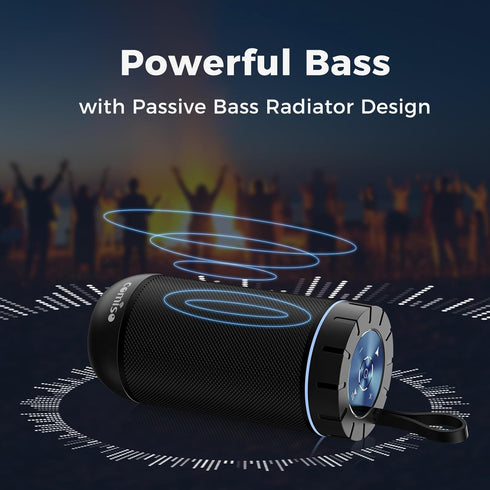 Portable Bluetooth Speaker, IPX5 Waterproof Shower Speaker with 360° HD Surround Sound, Punchy Bass, Wireless TWS