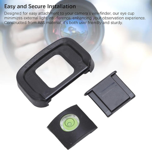 3 1 Set, Z50 Jonlaki in Eyecup Hot Shoe Cover Bubble Level Soft ABS Silicone Viewfinder Eye Cup with Light Blocking