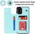 Asuwish Wallet Cover Phone Case for Samsung Galaxy A51 5G, with Tempered Glass Screen Protector, Mint Green