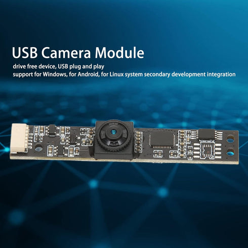USB Camera Module 7mm Ultra Thin 2MP 1080P HD PX Industrial Grade COMS Sensor, USB Plug and Play