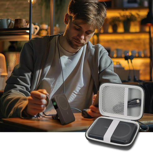 Portable Charger Case Compatible with Anker MagGo Power Bank (10K) 15W MagSafe Battery Pack, Storage Holder for