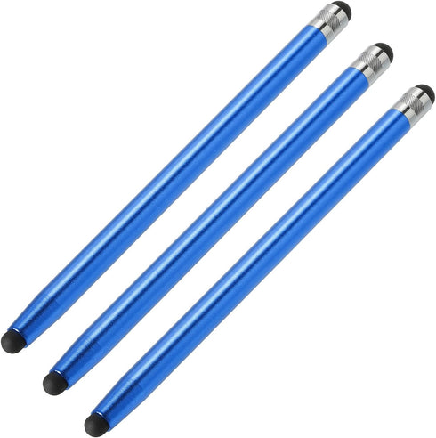 MECCANIXITY 3pcs Stylus Pens for Touch Screens, Dual Rubber Tips Capacitive Universal Tablet Pen Precision