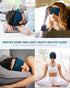 MUSICOZY 5.4 Sleep Headphones Bluetooth Headband Sleeping Eye Mask for Mom Women Men Wireless Music Earbuds Earphones