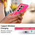 Teageo Cute Love-Heart Case for Samsung Galaxy S23 Ultra 5G - Luxury Soft Bumper, Shockproof, Hot Pink, Full Camera